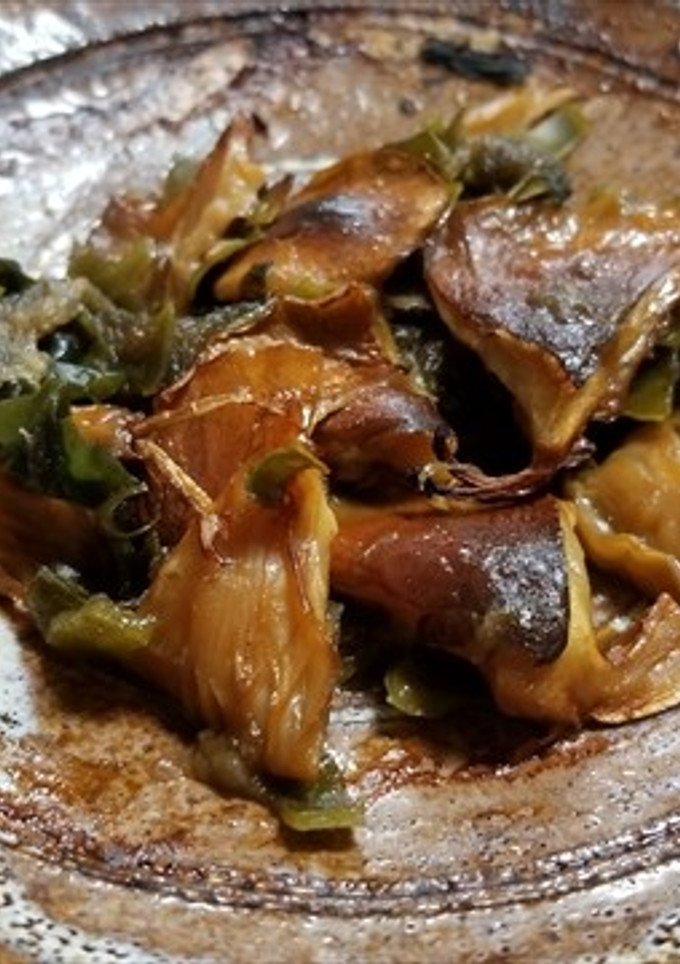 天然開きナメコと3種干し海藻の焼きキノコ-レシピのメイン写真