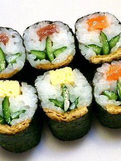 寿司型・模様巻き(野花)-レシピのメイン写真