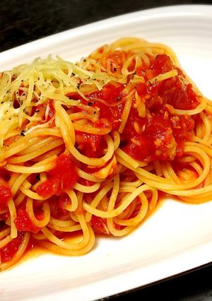 炒めない！あっさりツナトマトパスタ-レシピのメイン写真