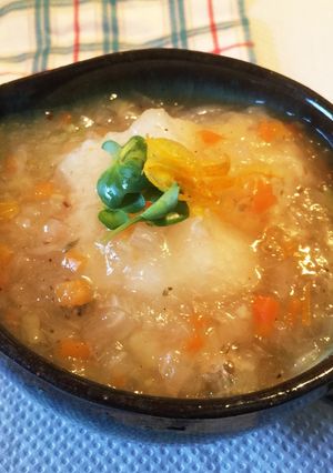 残り野菜×切り餅☆餡かけ揚げ餅☆-レシピのメイン写真