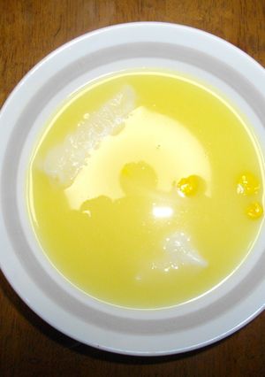 とうもろこしスープと餅-レシピのメイン写真
