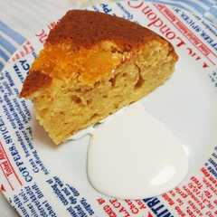 รูปของ 炊飯器de栗きんとんリメイクケーキ♪