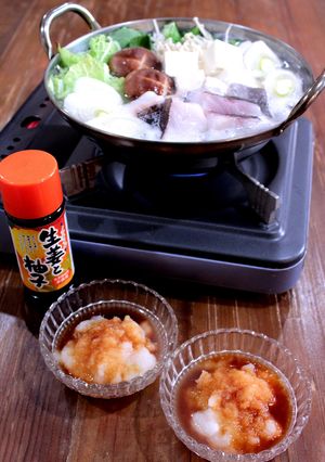 たらちり鍋（ドレッシングおろしだれ）-レシピのメイン写真
