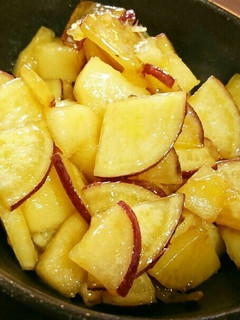 あっさり♥林檎と薩摩芋のハチミツ豆乳煮-レシピのメイン写真