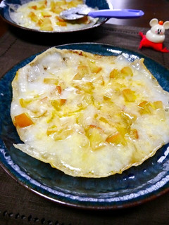 簡単!餅ピザ☆焼きりんご-レシピのメイン写真