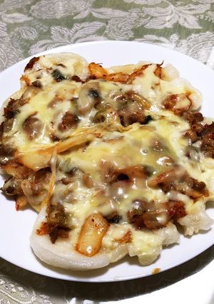 お餅ピザ-レシピのメイン写真
