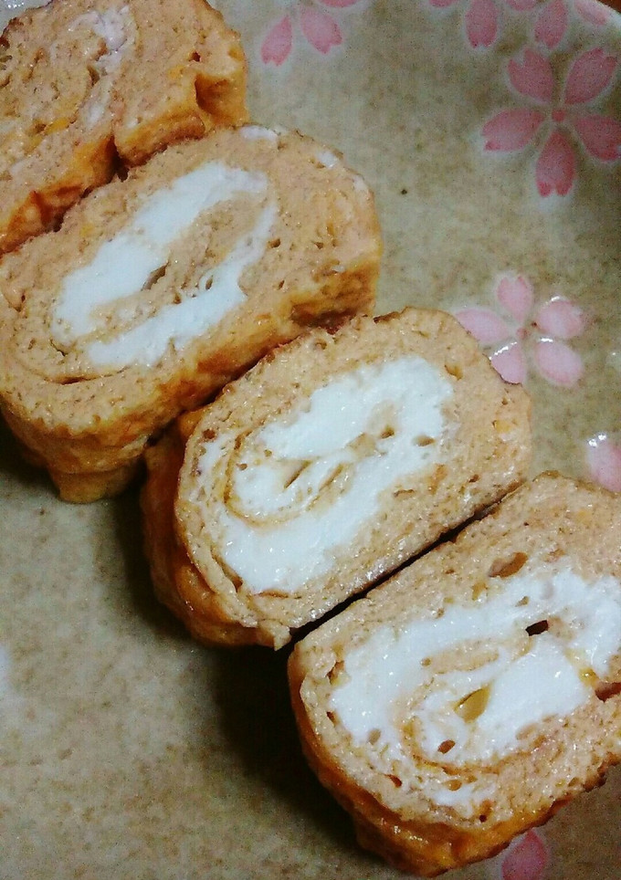 マヨネーズでコクUP！卵１つの卵焼き-レシピのメイン写真