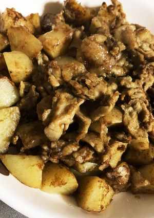 じゃがいもと豚肉のカレー炒め-レシピのメイン写真