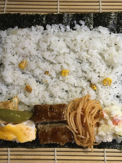 ハンバーグ弁当海苔巻き-レシピのメイン写真