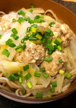ごぼう入り鶏団子のお蕎麦-レシピのメイン写真