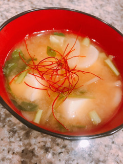 妊活ごはん ✩ 七草のお味噌汁-レシピのメイン写真