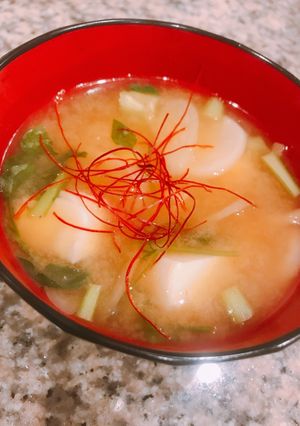 妊活ごはん ✩ 七草のお味噌汁-レシピのメイン写真