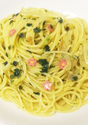 お茶漬けの素で｢春の七草パスタ｣☆-レシピのメイン写真