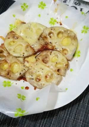 皮付きレンコンのチーズ焼き-レシピのメイン写真