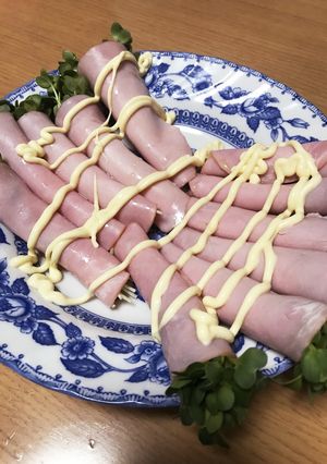 かいわれとハムのサラダ-レシピのメイン写真