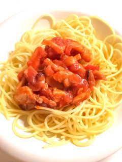 刺身の残りでトマトパスタ-レシピのメイン写真