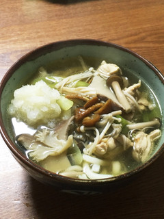 簡単 おろしきのこうどん-レシピのメイン写真