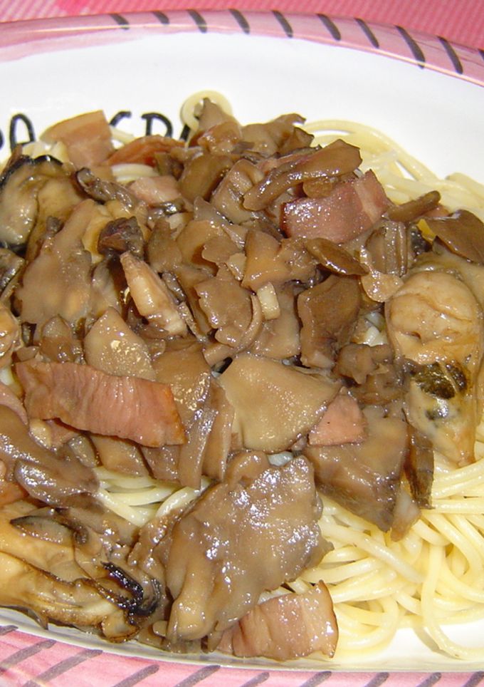 かきとベーコンときのこのスパゲティ-レシピのメイン写真