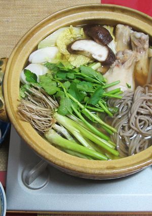 せり鍋（そば付き）-レシピのメイン写真