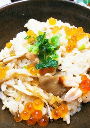 上品な味、秋の親子ご飯-レシピのメイン写真