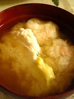 ふわふわ団子の味噌汁♪-レシピのメイン写真