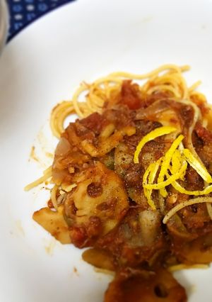 正月料理の残り素材で、和風ポモドーロ！-レシピのメイン写真