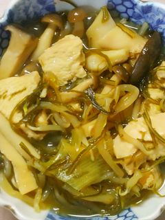 簡単❀きのこと刻み昆布と鶏むね肉の甘酢煮-レシピのメイン写真