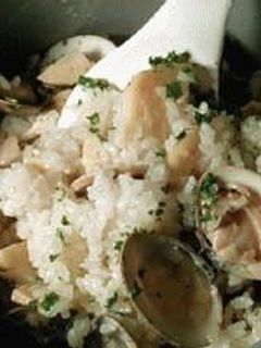 筍とハマグリの洋風たきこみご飯-レシピのメイン写真