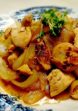【簡単節約】鶏胸肉と玉葱のスイチリ炒め♪-レシピのメイン写真
