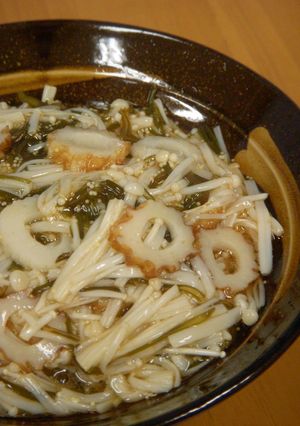 子持ちめかぶとえのき茸とちくわの和えもの-レシピのメイン写真