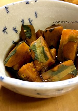 余った黒豆煮汁deかぼちゃ煮-レシピのメイン写真