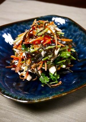 簡単！三つ葉昆布☆鶏サラダ-レシピのメイン写真