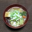 大根と厚揚げの辛味噌スープ