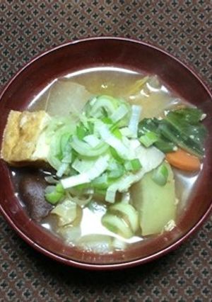 大根と厚揚げの辛味噌スープ-レシピのメイン写真