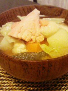 鮭のお味噌汁-レシピのメイン写真