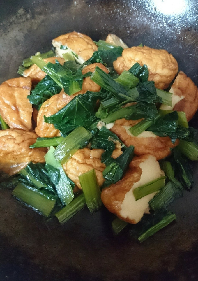 魚河岸あげと小松菜のうま煮-レシピのメイン写真