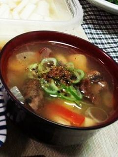 筑前煮リメイクのけんちん汁-レシピのメイン写真