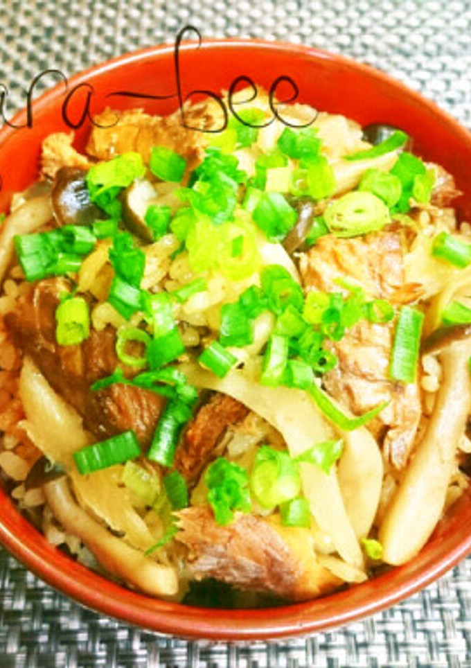 鯖味噌缶で簡単激ウマ♡中華風炊き込みご飯-レシピのメイン写真