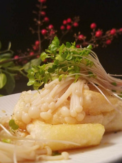 おもちのバター焼き~えのきポン酢かけ~-レシピのメイン写真