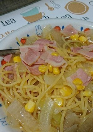 コンソメスープパスタ-レシピのメイン写真