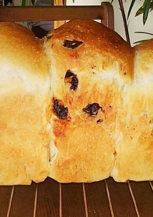 オレンジピールとレーズン山食パン-レシピのメイン写真