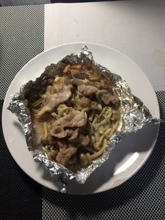 豚バラ肉とキノコのバターホイル焼き-レシピのメイン写真