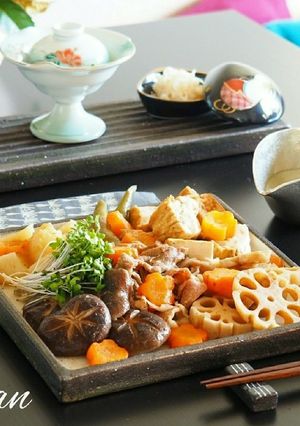 圧力鍋で3分☆いり粉で作る根菜お煮しめ-レシピのメイン写真