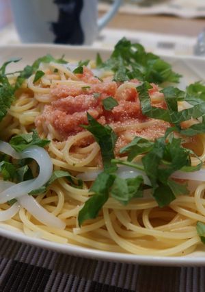 超簡単！明太子いかパスタ♪-レシピのメイン写真