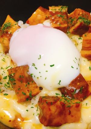 放置で出来るほったらかしベーコンエッグ丼-レシピのメイン写真