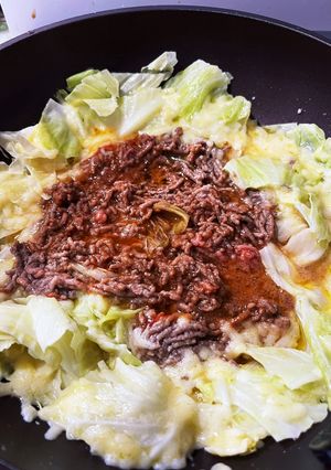 超簡単！チーズミートキャベツ-レシピのメイン写真