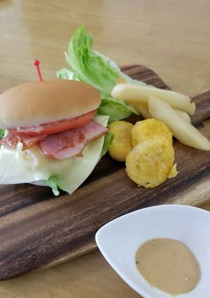 ガチdeベーコンレタスチーズバーガー-レシピのメイン写真
