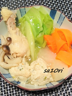 ふわふわ!お鍋に!ササミでヘルシー鶏団子-レシピのメイン写真