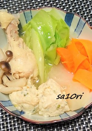 ふわふわ！お鍋に！ササミでヘルシー鶏団子-レシピのメイン写真