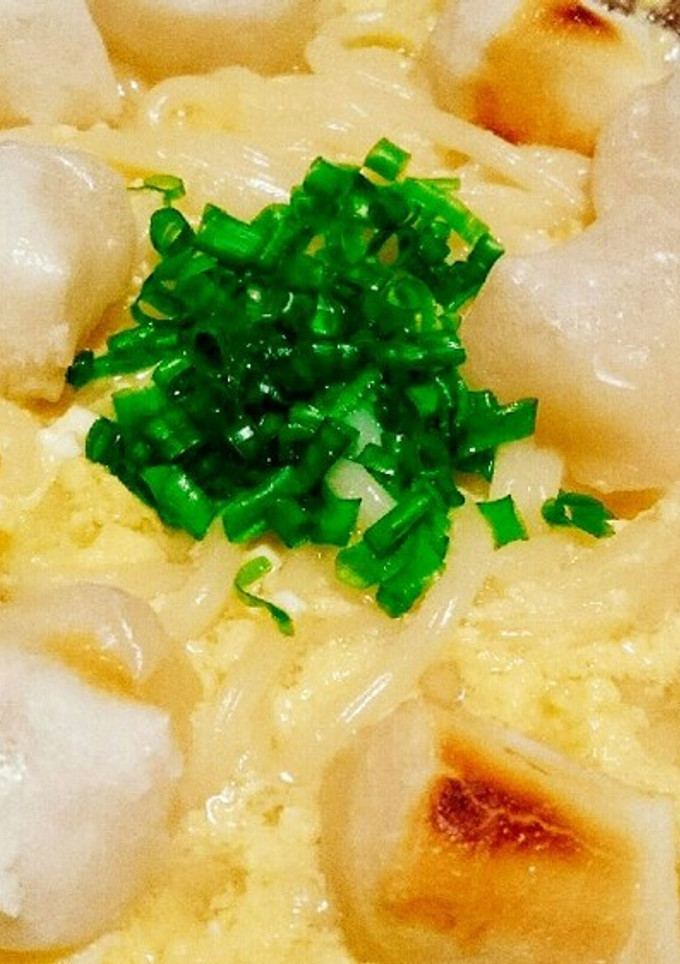 【鍋の〆】卵とじ力うどん-レシピのメイン写真
